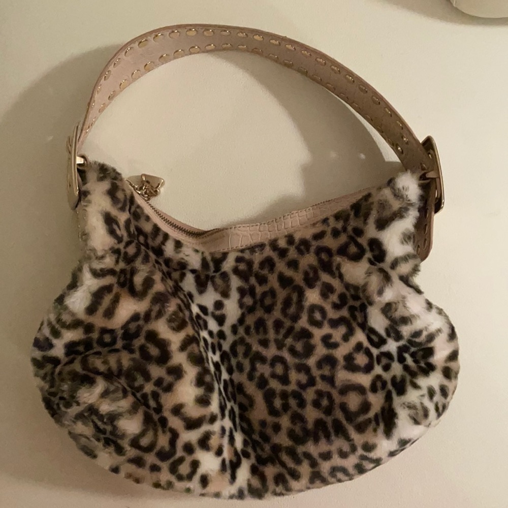 Cheetah fur purse